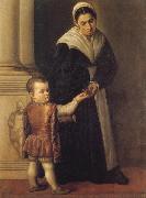 Marescalca, Pietro Child with Nurse oil painting on canvas